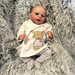 Reborn Baby Boy Cloth Body Full Silicone Vinyl Limbs & Accessories (NEW)